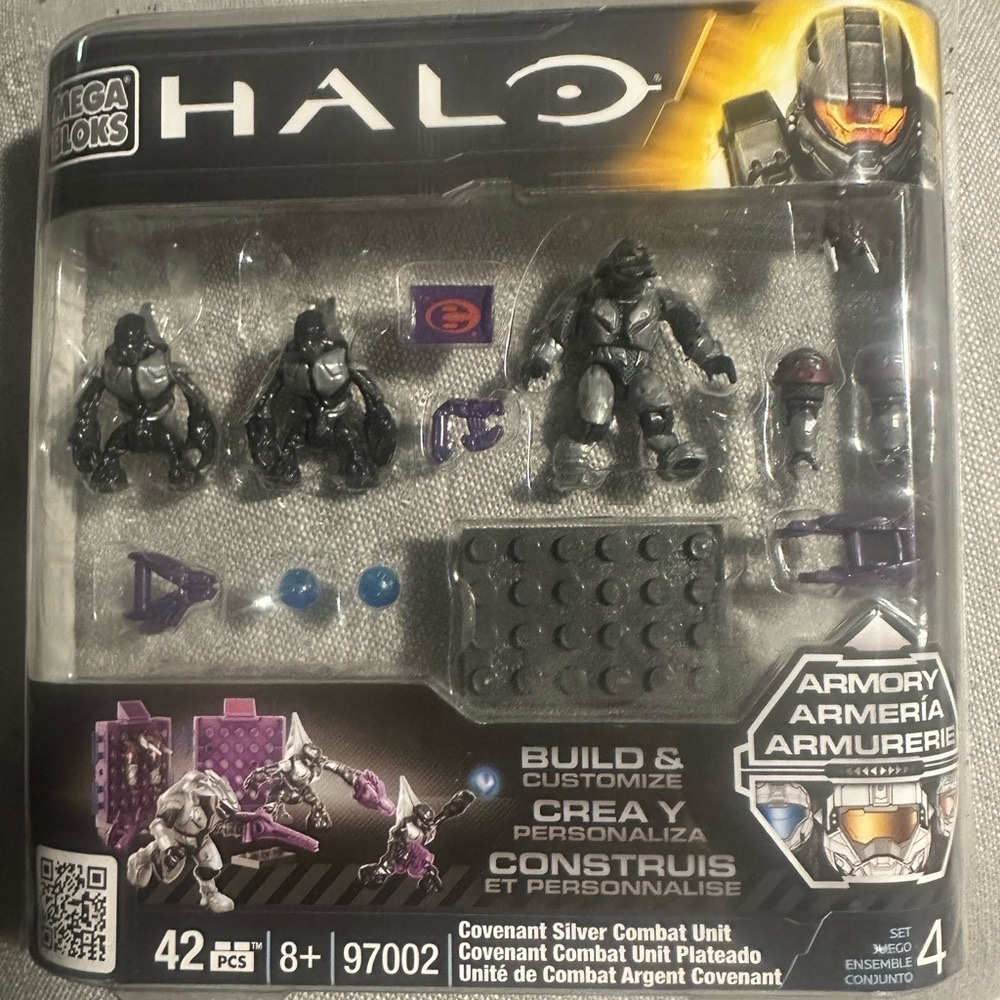 Mega Bloks Halo Covenant Silver Combat Unit